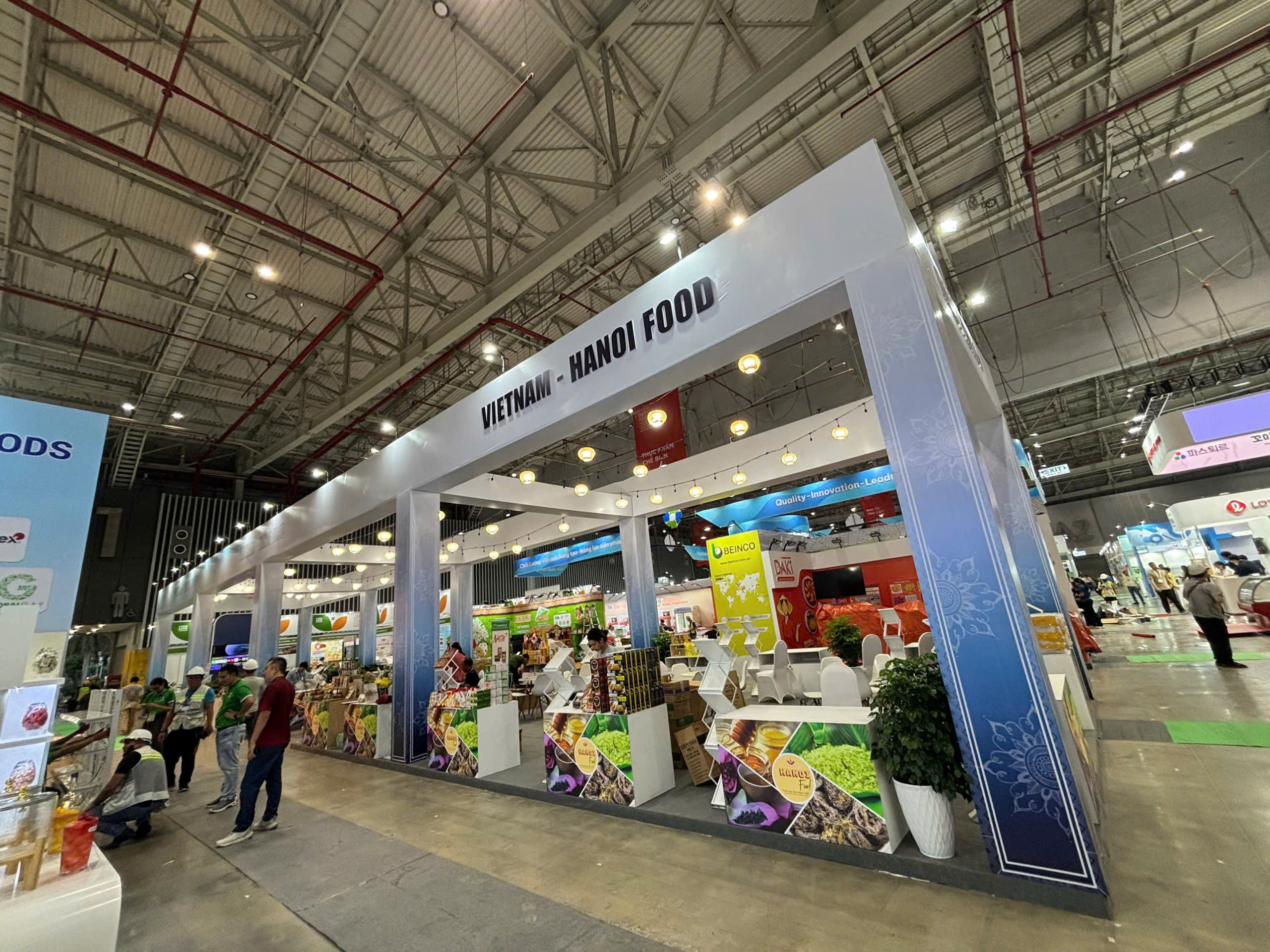 gian hàng hội chợ được đơn vị VOV Media thi công